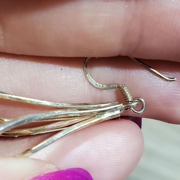 Sterling Silver stamped 925 earrings and pendant‎ - Picture 7 of 7